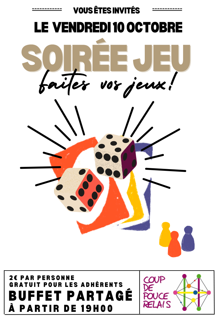 Image de l'article Soirée jeux du Vendredi 10 Octobre: 